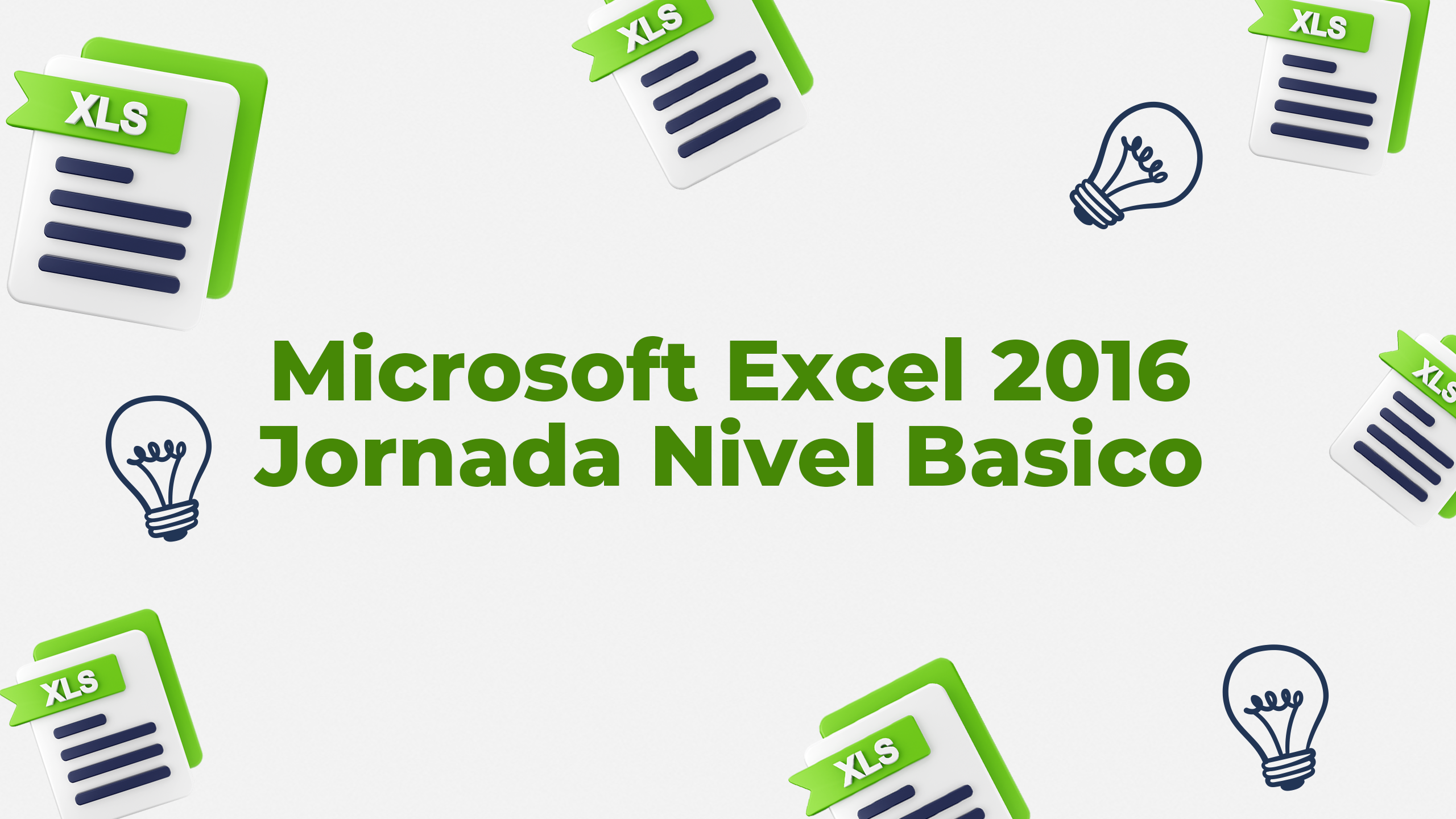 Microsoft Excel 2016 - Nivel Basico